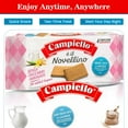 thumbnail image 2 of Campiello Novellino Light Biscuits for Tea Time- 100% Plant-Based Cookies with No Milk & Eggs, No Added Sugar, Fresh Milk & Acacia Honey- Enjoy Healthy Snacks 2 Pack-12.35oz/each, 2 of 4
