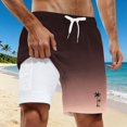 thumbnail image 3 of FUZHIQ Men's Funny Swim Trunks with Compression Liner 2 in 1 Quick-Dry 7" Stretch Shorts with Pockets,L, 3 of 5