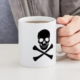 thumbnail image 4 of CafePress - Skull And Crossbones Mugs - 11 oz Ceramic Mug - Novelty Coffee Tea Cup, 4 of 4