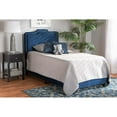 thumbnail image 1 of Baxton Studio Benjen Lit Simple Rembourré Bleu Marine, 1 of 5