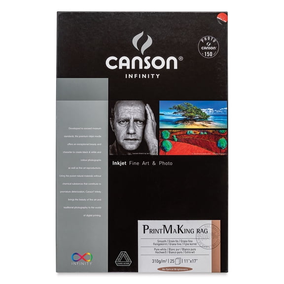 Canson Infinity PrintMaKing Rag Paper - 11" x 17", Pkg of 25