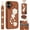 Brown, variant on iPhone 16 Wallet Case with Card Holder – Cute Floral Design, Crossbody Phone Purse with Magnetic Kickstand, Shockproof PU Leather Cover with Wrist Strap – Perfect for Travel, Shopping, Daily Use (6.1