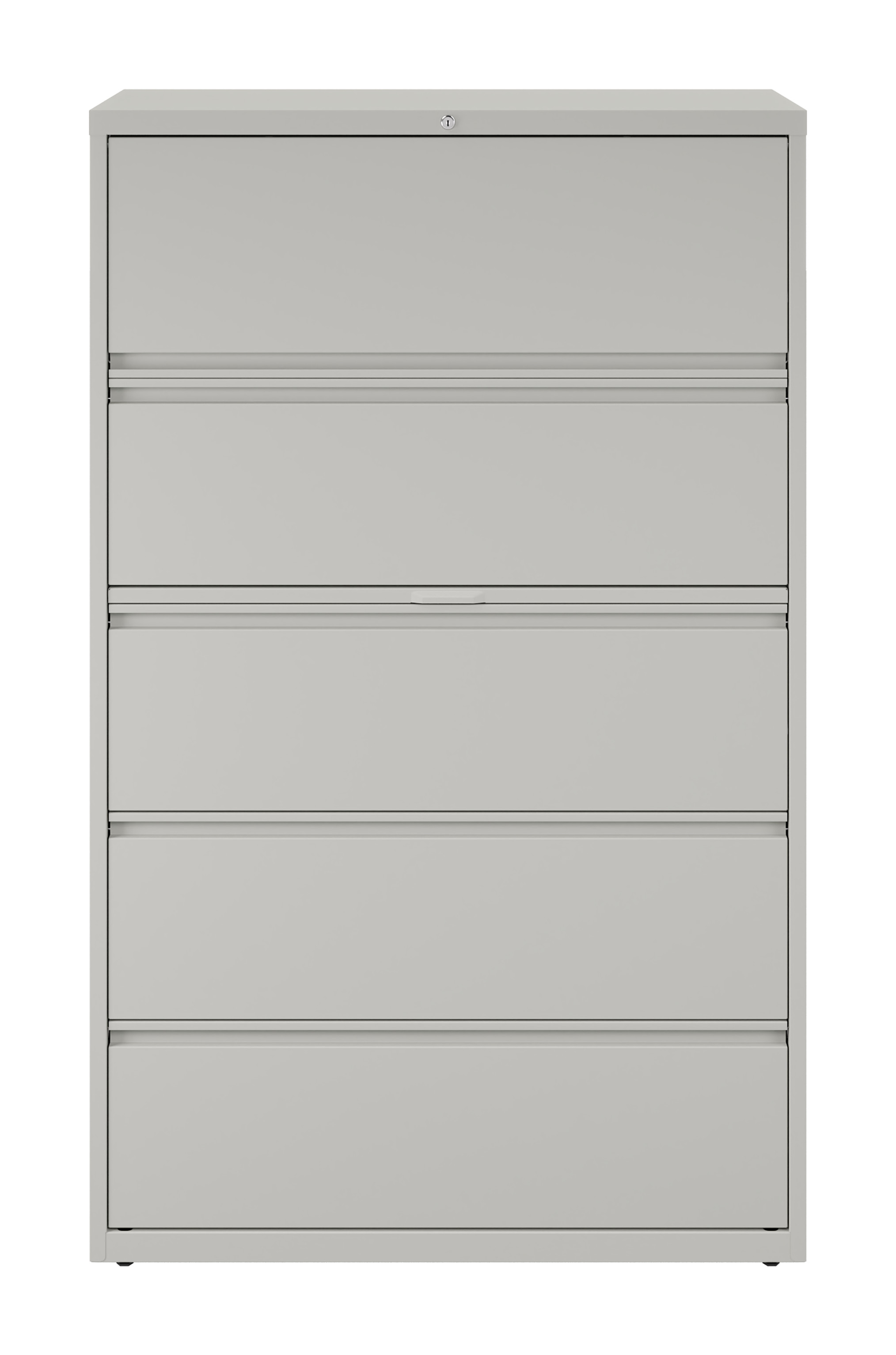 Hirsh 42 inch Wide 5 Drawer Metal Lateral File Cabinet for Home and Office, Holds Letter, Legal and A4 Hanging Folders, Gray - image 2 of 10