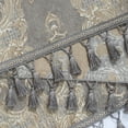 thumbnail image 6 of Luxury Valance Curtains for  Room, Elegant Damask Window  with Hmade Tassels for  Room,  Party Banquet Decorations (54" x 18", Grey), 6 of 6