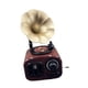 thumbnail image 5 of Caja de música para fonógrafo, regalo vintage, decoración para el hogar, tocadiscos, gramófono, caja de música artística para cumpleaños, escritorio Marrón, 5 of 10