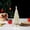 Silver, variant on Christmas Tree Figurine Resin Tabletop Decor, 7.9 Inch Tall Xmas Trees Decoration Holiday Decor Indoor Table Decorations, Elegant Fireplace Living Room Centerpieces