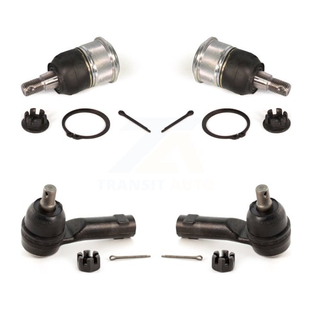 TOR Front Suspension Ball Joint and Tie Rod End Kit for Car 2006-2014 Honda Ridgeline - Left Right Side (Driver Passenger) KTR-102323