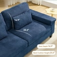 thumbnail image 2 of 79" Modern Deep Seat Sofa for Living Room with Adjustable Armrests & USB/Type-C Charging Ports ,3-Seater Loveseat for Apartment, Home Office, 2 of 8