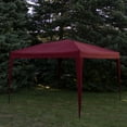 thumbnail image 6 of Northlight 10' x 10' Burgundy Pop-Up Outdoor Canopy Gazebo, 6 of 6
