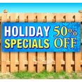 thumbnail image 1 of Holiday Specials 50% 13 oz Vinyl Banner With Metal Grommets, 1 of 4