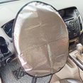 thumbnail image 3 of Cubierta del volante parasol protector solar contra el calor del volante para coches camiones SUV, 3 of 8