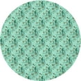 thumbnail image 1 of Ahgly Company Indoor Round Patterned Medium Sea Green Area Rugs, 6' Round, 1 of 1