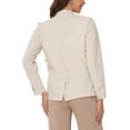 thumbnail image 3 of INSPIRE CHIC Women's Linen Blazers Solid Color One Button Long Sleeve Wear-to-Work Blazers M Apricot, 3 of 6