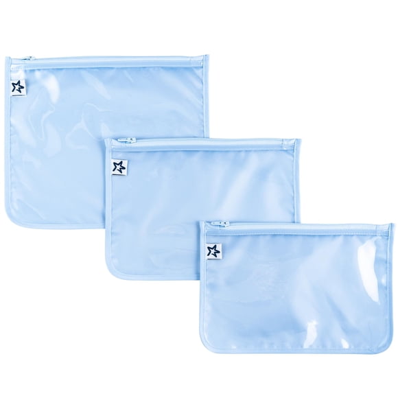 Juego de 3 bolsas de viaje Tiny Twinkle a prueba de desorden (azul nube)