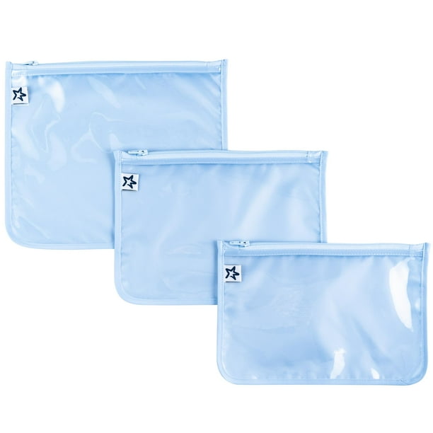Juego de 3 bolsas de viaje Tiny Twinkle a prueba de desorden (azul nube)