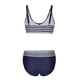 thumbnail image 5 of Traje de baño de 2 piezas para mujer, trajes de baño para mujer, trajes de baño para mujer, conjunto de baño de 2 piezas con estampado tropical hawaiano, sujetador tipo camisola y volantes, ropa de pl, 5 of 5