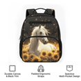 thumbnail image 6 of Jeiento Horse Lightweight Toddler Backpack for Preschool, Sunflower 13.5 Inch Kids School Bag for 3-5 Year Old Boys, Bookbag with 2 Front & 2 Side Pockets, 6 of 7