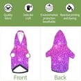 thumbnail image 6 of Junzan Pink Purple Glitter Dog Hoodie Puppy Sweater Sweatshirt,Cold Weather Coat Pet Clothes for Dog Cat-X-Large, 6 of 9