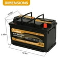 thumbnail image 4 of Anlibatt Platinum AGM Group 94R Battery, 12 Volt Rechargeable Automotive Batteries for Car, H7 850CCA 80Ah 140RC, 4 of 6
