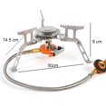thumbnail image 4 of Estufa de gas plegable para acampar Cabeza a prueba de viento Split Ultraligero Campamento Suministros de cocina JShteea Libre de BPA, 4 of 9