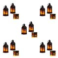 thumbnail image 2 of Guardoinrt 2piece European Style Ambient Light With Flickering Candlelight Indoor Decor Size Decorative Lantern black*2PCS 5Set, 2 of 6