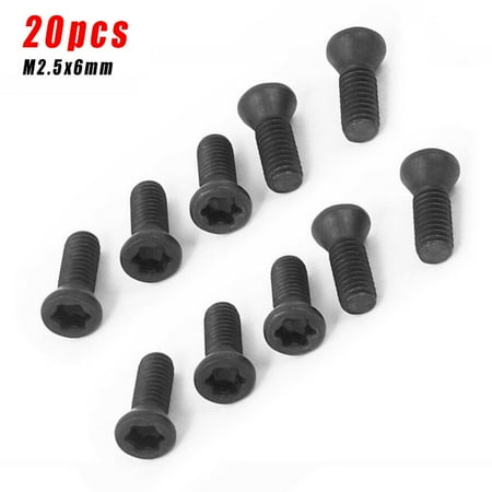 

BCLONG 20pcs M2.5 M3.5 M4 Torx Screws For Replaces Carbide Insert CNC Lathe Tools