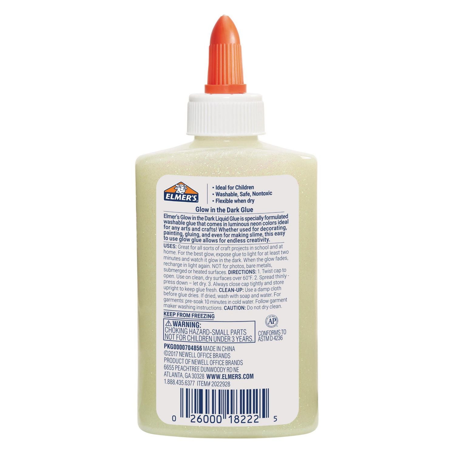 Elmer’s Glow-in-the-Dark Liquid Glue, Washable, Natural, Great for Making Slime