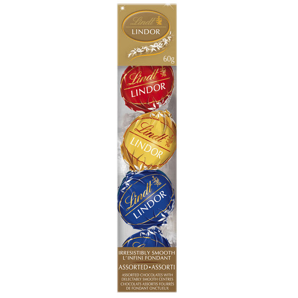 Truffes à suspendre LINDOR assorties au chocolat de Lindt – Boîte (60 g)