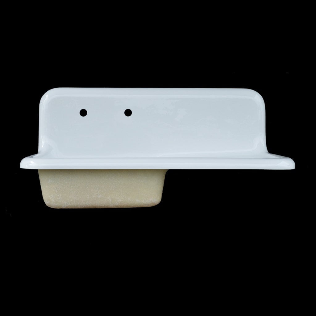 NBI Drainboard Sinks White Reinforced Cast Acryllic 42" x 20" Single Bowl Drainboard Sink