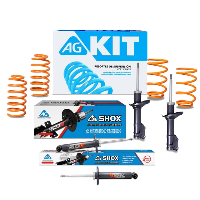 Kit Deportivo AG para Auto Completo para Volkswagen Jetta A3 1991 a 1994 8 Piezas Nuevos