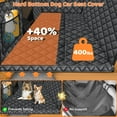 thumbnail image 2 of Backseat Extender for Dogs - Hard Bottom Dog Car  for Back Seat  Foldable Dog Hammock for Car  SUV  and Truck  Pet Rear Seat Protector Dogs Travel Bed with Mesh Window &amp; Side Flaps, 2 of 7