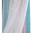 thumbnail image 5 of Double hollow star curtains Double layer star curtains for children, kids room decor., 5 of 5