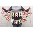 thumbnail image 1 of Inkdotpot Pre Strung BuntingMerry ChristmasBanner Ready to Hang Kraft Rustic Wall Decor Bunting Flag Garland, 1 of 8