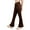 Brown, variant on Langwyqu Girls Yoga Pants V Cross Waist Wide Leg Flare Pants High Waist Bootcut Pants