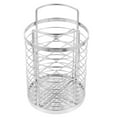 thumbnail image 3 of Raindrops Silver Stainless Steel Utensil Holder with Removable Divider for Kitchen Use 7.5 x 4.2 Inches, 3 of 8