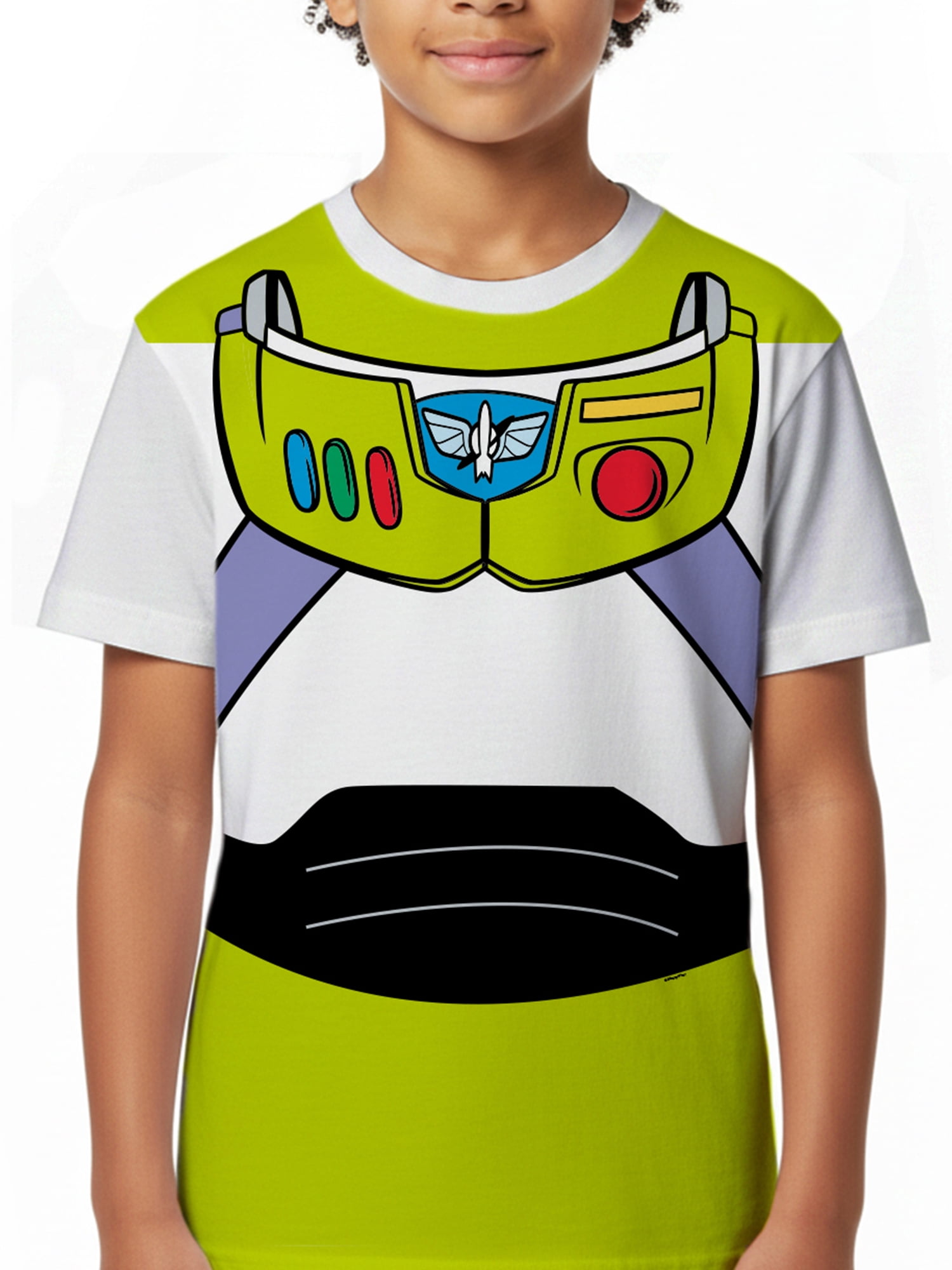 Toy Story Buzz Lightyear Boys Short Sleeve Graphic Costume T-Shirt, Sizes 4-18