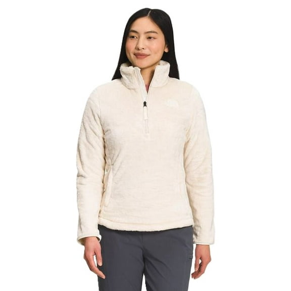 The North Face Women’s Plus Osito 1/4 Zip Pullover - Gardenia White- Large