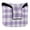 Purple Gingham, variant on Haosy Blue Gingham Checker Pattern Golf Mallet Putter Cover Strong Magnetic Leather Golf Club Headcover Closure