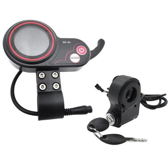 QS-S4 72V Thumb Throttle LCD Display Meter Lgnition Lock Key Only for Zero 11X Electric Scooter 6PIN Display