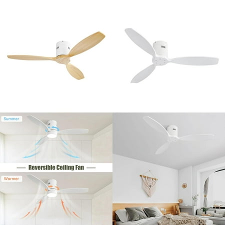 

ZHNGRN Modern 52-inch DC Ceiling Fans With Remote Control Without Light Fan