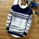 thumbnail image 5 of Suéter elegante para hombre, suéter súper suave para hombre, suéter de manga larga con patrón de moda, suéter de punto fino que mantiene el calor, 5 of 5