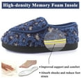 Women's Memory Foam Diabetic Slippers Arthritis Edema Adjustable