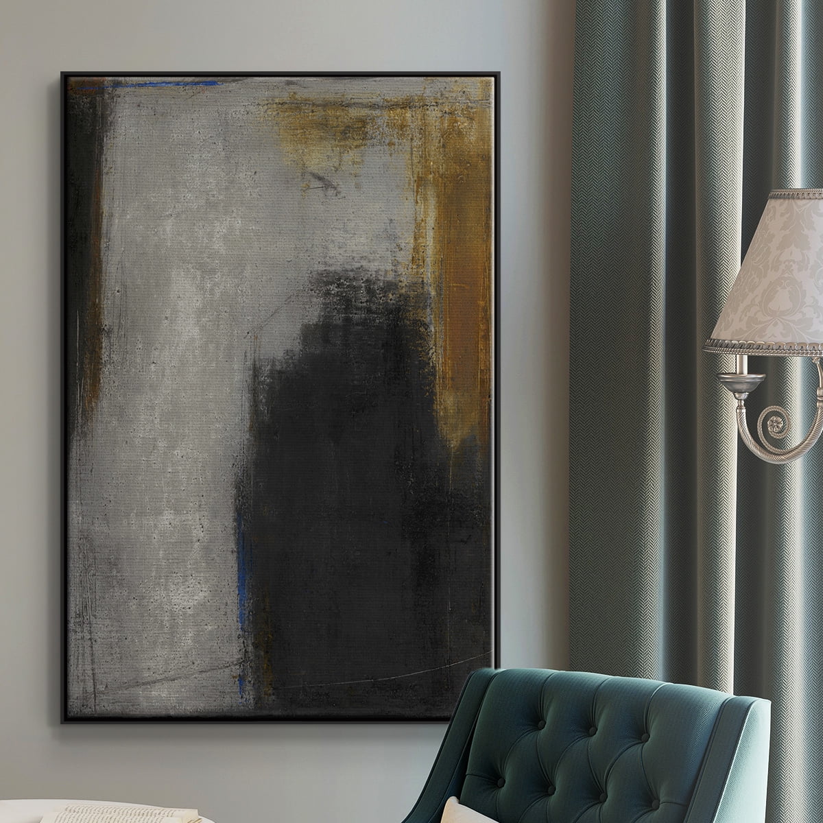 On My Way to Lately Framed Premium Gallery Wrapped Canvas - Ready to Hang - 27 x 41 - Black Floating Frame