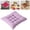 Purple, variant on Chair Cushion with Ties for Dining Chairs Bright Color Square Thick Seat Cushion for Kitchen Dining Office Chair