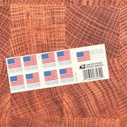 Freedom Flag 2023 USPS Forever Postage Stamp 1 Book of 20 US First Class Postal Patriotic Country America Stripes Stars Old Glory USA Celebration Wedding (20 Stamps)