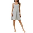 thumbnail image 1 of Camisón de noche sin mangas para mujer, vestido de camiseta de tirantes, ropa de descanso, XS, gris, 1 of 6