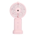thumbnail image 2 of Ventilador de mano pequeño con carga USB, humidificador, miniventilador portátil de escritorio, mesita de noche, universal, rosa, 178 x 92 x 40 mm, 2 of 5