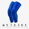 thumbnail image 3 of Sports Knee Pad Breathable Basketball Knee Sleeve Honeycomb Bumper Brace Kneelet Protective Knee Pad Blue M, 3 of 8