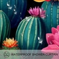 thumbnail image 3 of Cactus Printed Waterproof Shower Curtain Set with Hooks for Bathroom Decoration - Curtain Sets Included, 3 of 5