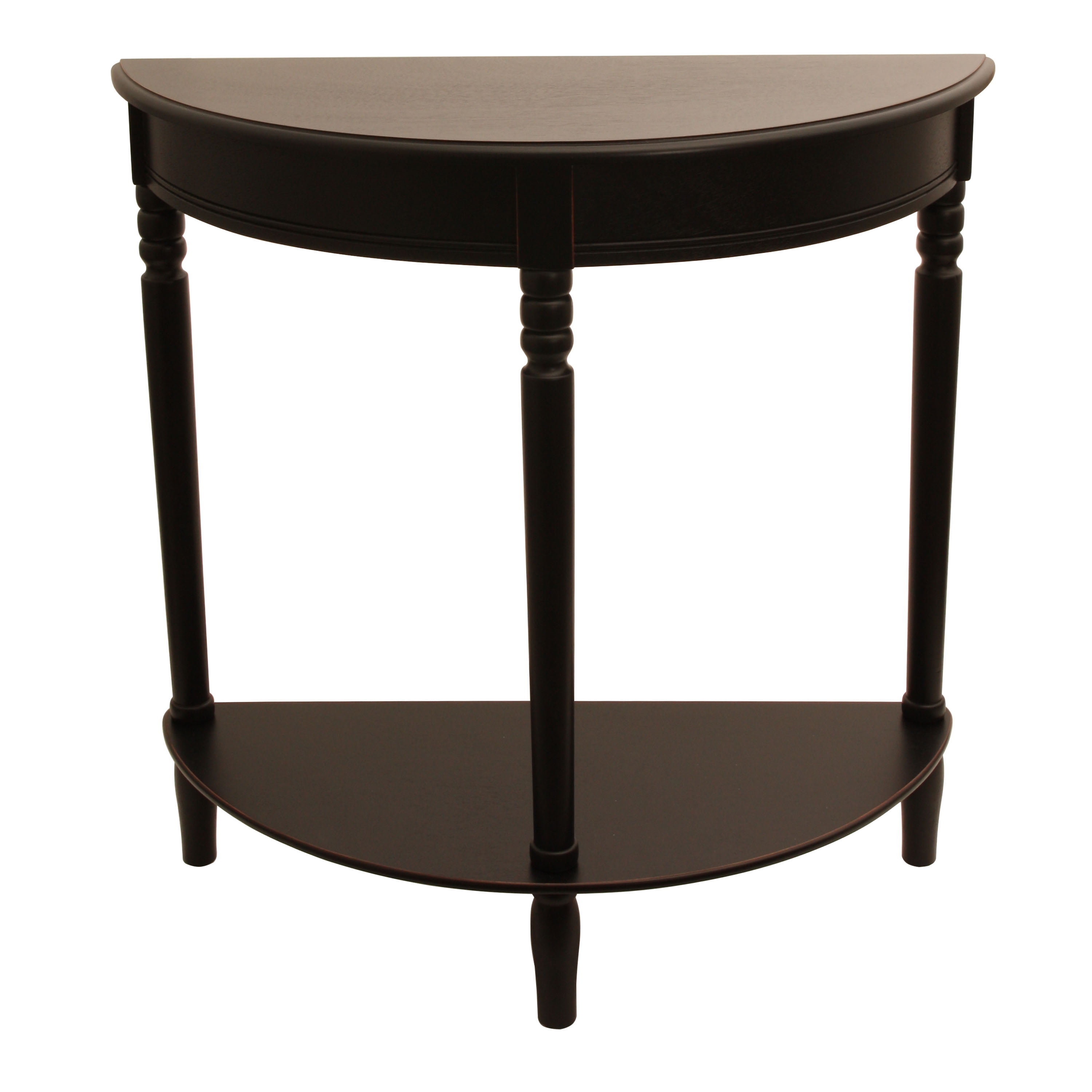 Decor Therapy Simplify Half Round Wood Accent Table, Multiple Finishes